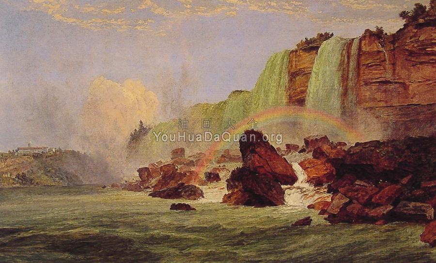 Niagara Falls with View of Clifton House - 杰西裴·弗朗西斯·克罗普赛